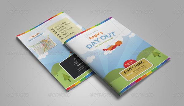Summer Camp Kids Bi-Fold Brochure
