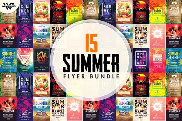 Summer Beach Flyer Bundle