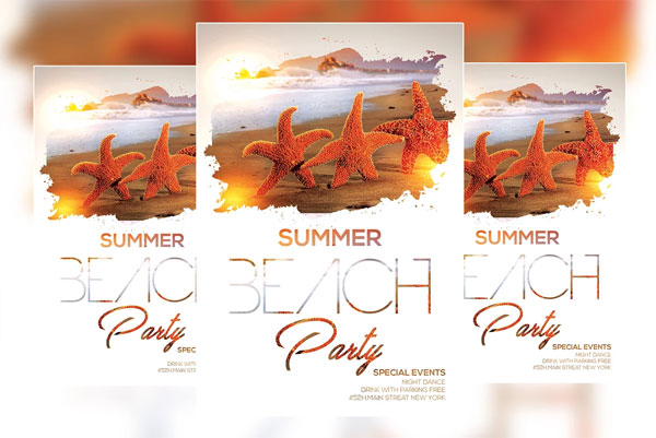 Summer Beach Party Flyer