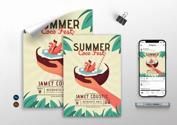 Summer Coco Fest Flyer