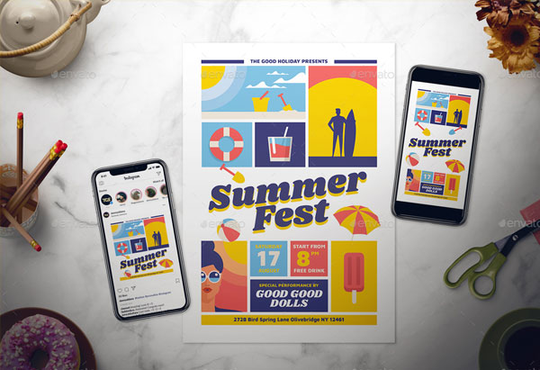 Summer Fest Flyer Set