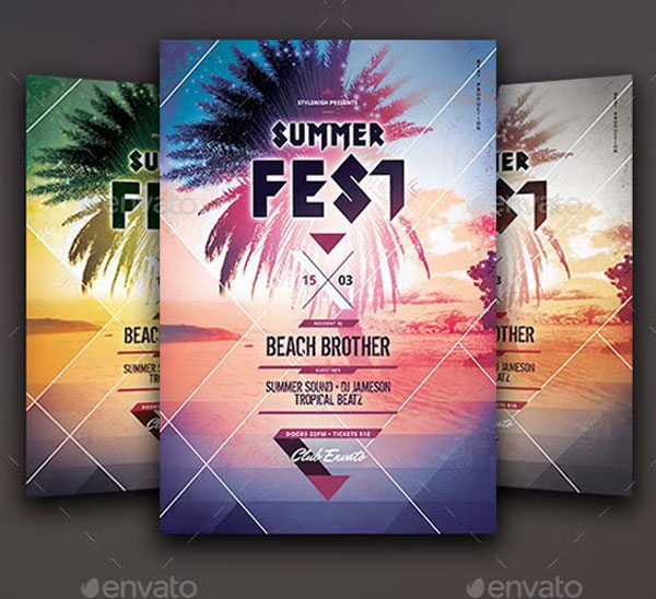 Summer Fest Flyer Templates – Free & Premium PSD, Ai, Word, Doc, InDesign Formats Download
