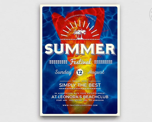 Summer Festival Flyer Template