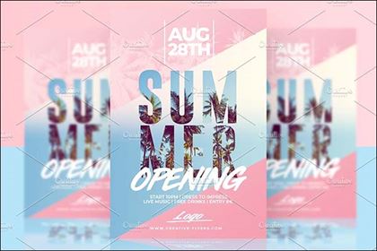 Summer Flyer Invitation Template
