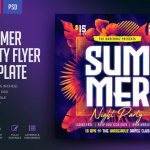 Summer Night Party Flyer Templates