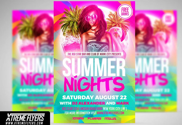 Summer Nights Flyer Template