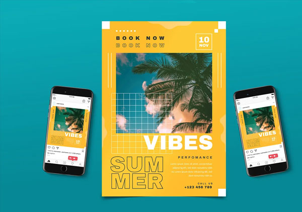 Summer Vibes Flyer Template