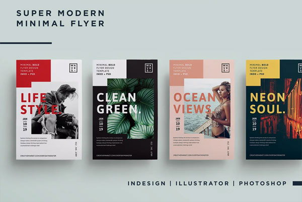 Super Modern Event Flyer PSD