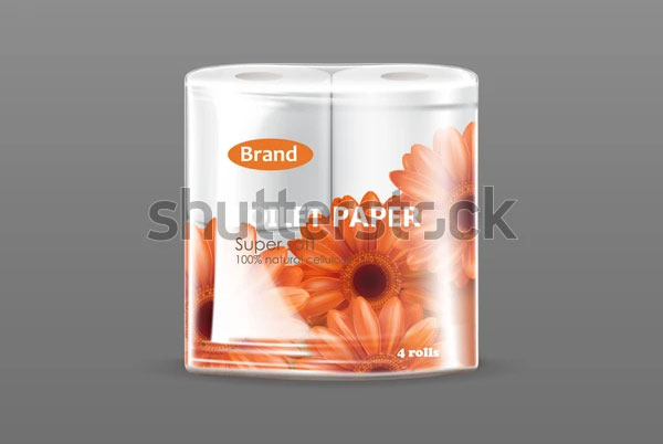 Super Soft Toilet Paper Mockup