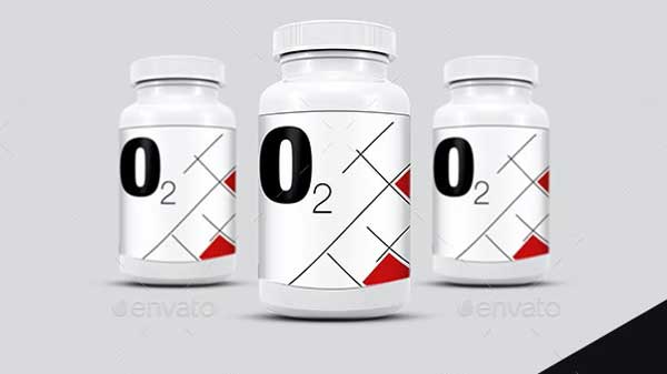 Supplement and Pill Bottle Mock Up