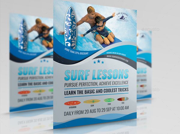 Surf Staff Training Flyer Template