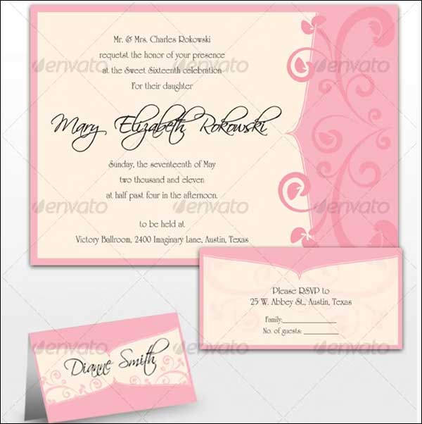 Sweet Sixteen Invitations