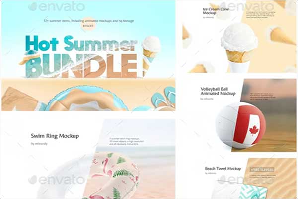 Swim Mattress Mockups