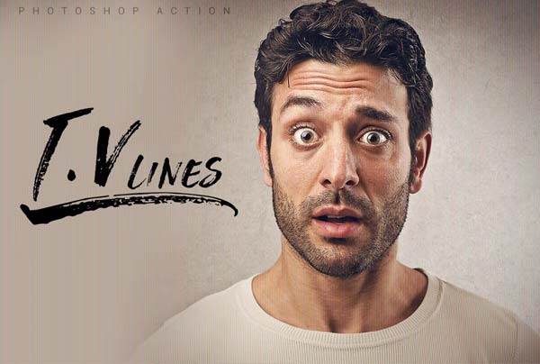 T.V Lines Photoshop Action