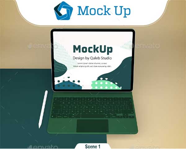 Tablet Keyboard Mockups