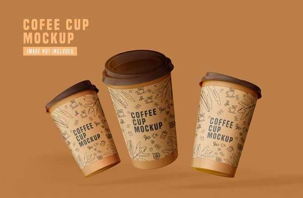 Take Away Coffee Cup Mockup Free Psd