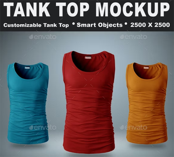 Tank Top Mockup PSD Deign