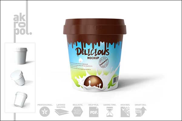 Tasty Ice Cream Mock Up