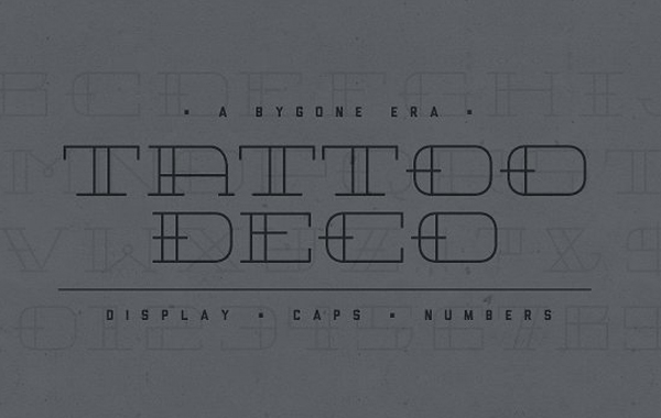 Tattoo Deco Font