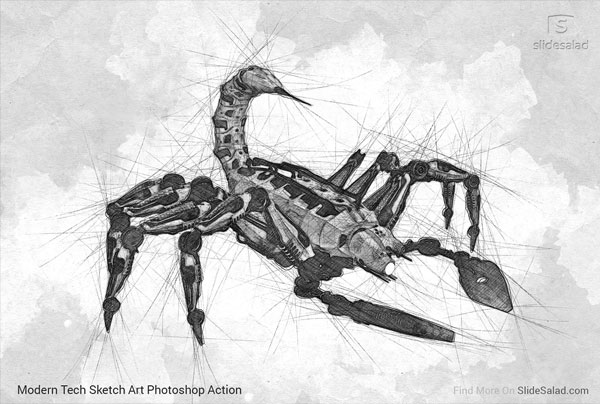 Techno Art Effect Photoshop Action