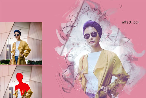 Techno Effect Photoshop Poster PS Actions