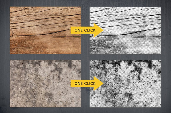 Texture to Transparent Action Pack