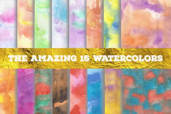 The Amazing 16 Watercolors Templates