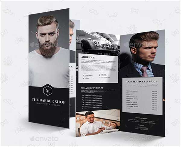The Barber Shop Bi Fold Brochure