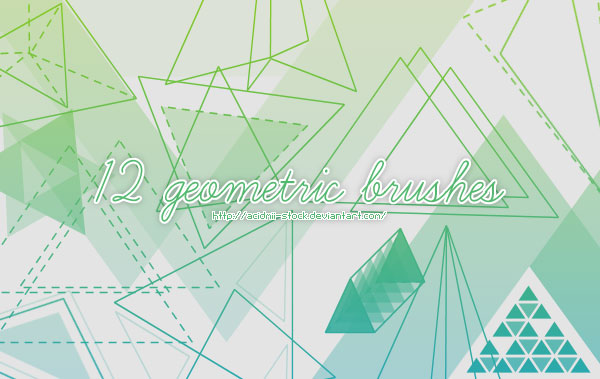 Thin Line Triangle Photoshop Brushes
