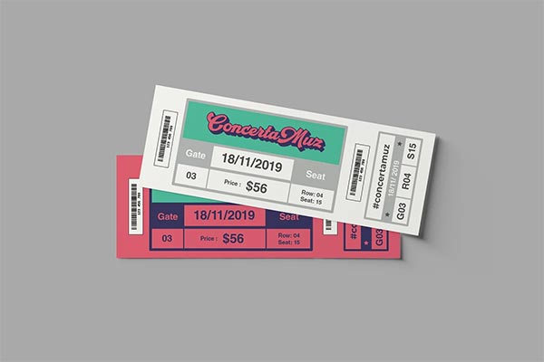 Ticket Mockups Template