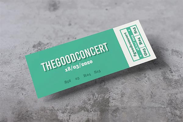 Ticket Photoshop Mockups