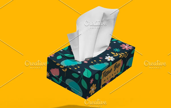 Tissue Box PSD Mockup