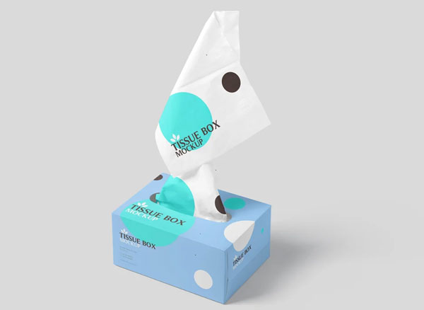 Tissue Paper Box Mockups