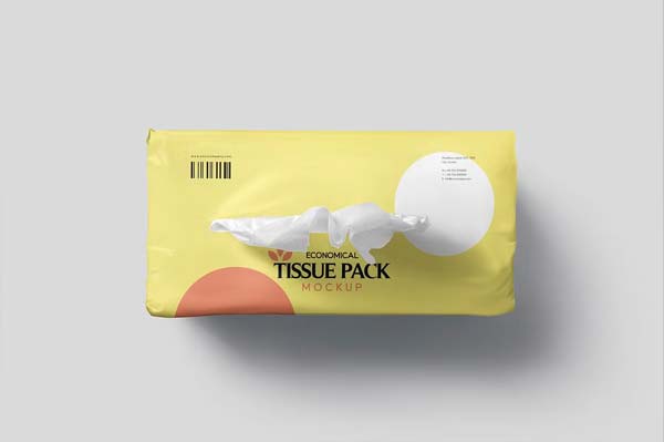 Tissue Wrapped In Plastic Mockups Download