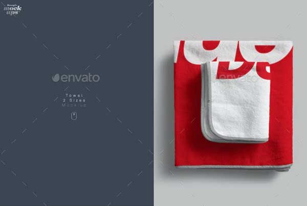 Towel 2 Sizes Mockup