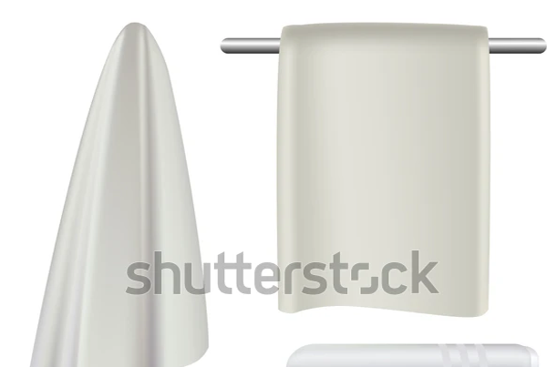 Towel Hanging Spa Bath Mockup