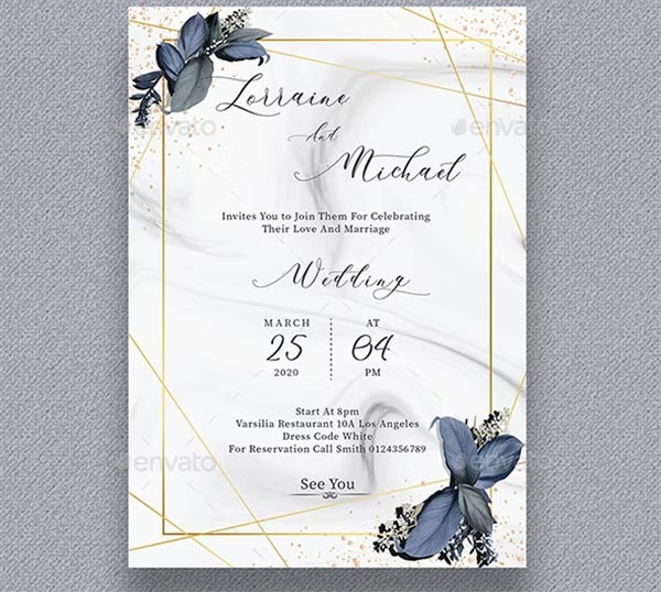 Traditional Creative Wedding Invitation