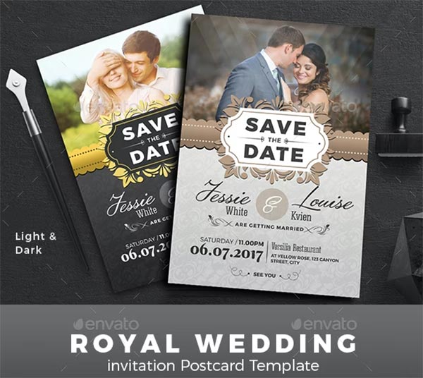 Traditional PSD Wedding Invitation