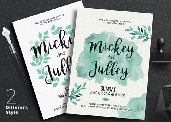 Traditional Wedding Invitation Design