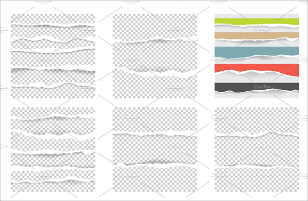 Transparent Ripped Paper