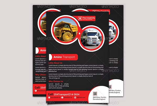 Transport Business Flyer Template