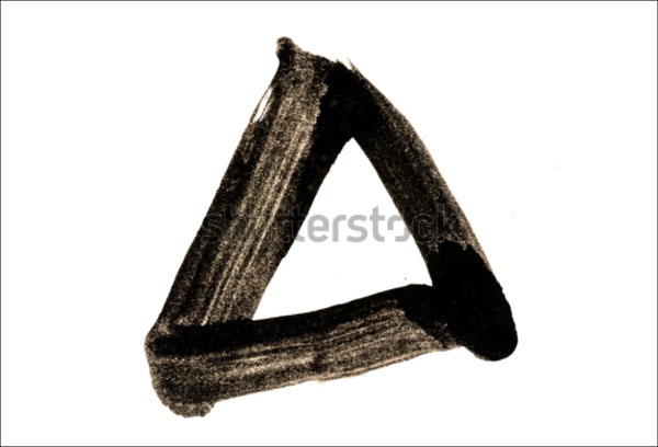 Triangle Japanese Calligraphy Brush