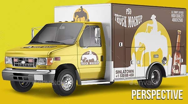 Truck Mockup Generator Free Download