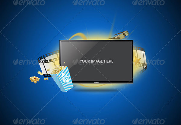 Tv Display Screen Mockup