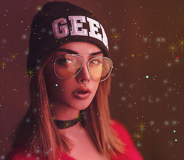 Twinkle Glitter Star Photoshop Action