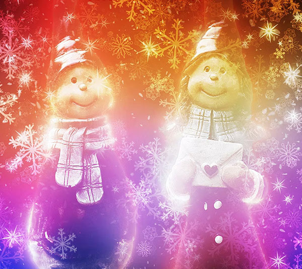 Twinkle Snowflake Photoshop Action