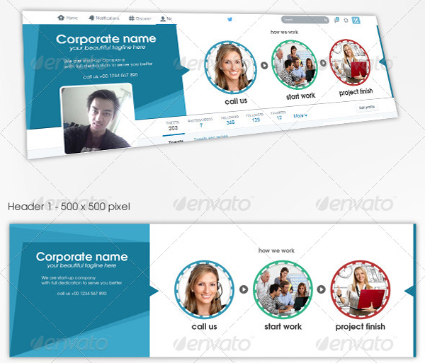 Twitter Cover Mockup Design