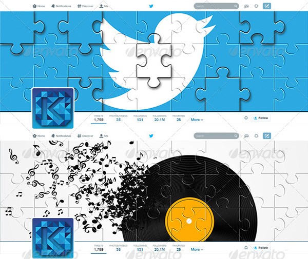 Twitter Photo Frame PSD Mockup