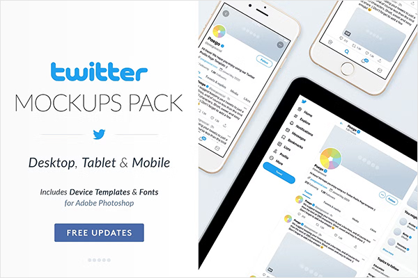 Twitter Social Media Mockups Pack
