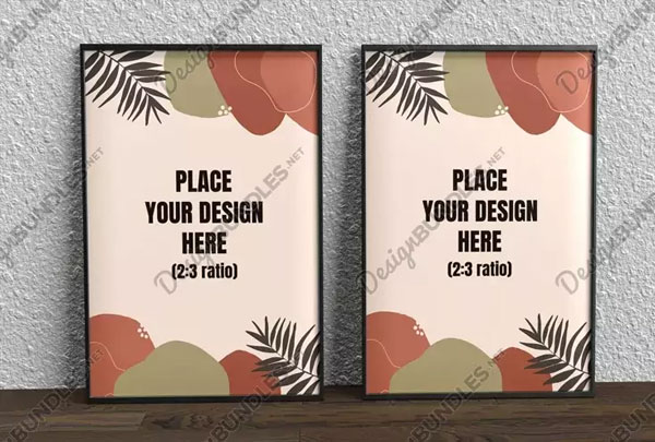 Two Wall Art Mockup